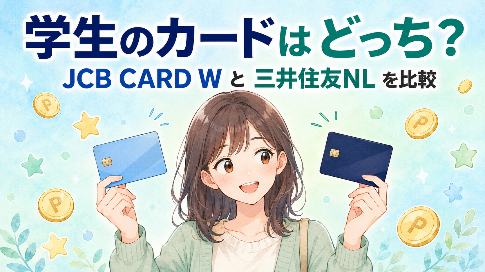 JCB CARD W vs 三井住友(NL)学生プログラム、結局どっちが学生に得?｜4年間の累計還元でシミュレーション