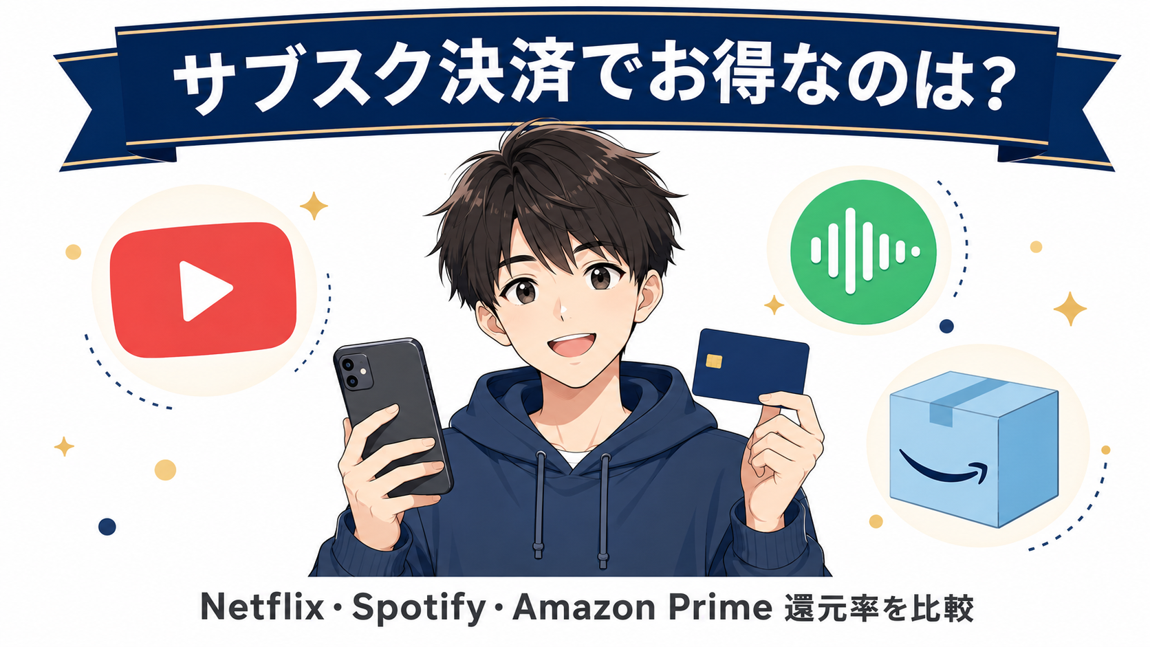 JCB CARD W はサブスク決済にお得?｜Netflix・Spotify・Amazon Prime還元率を現役カード会社員が比較